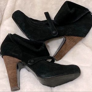 COLIN STUART black suede bootie